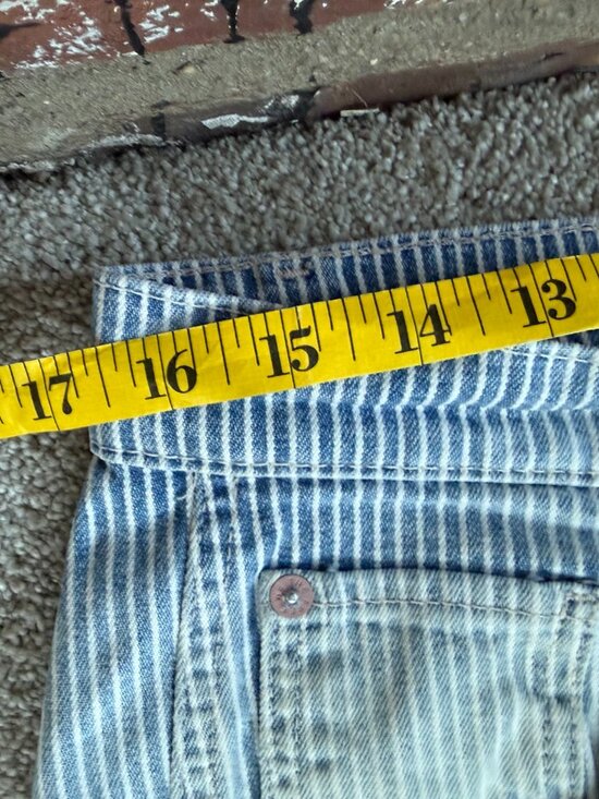 Free People Good Luck Paint Splatter Stripe Jeans, 28 - Picture 8 of 14